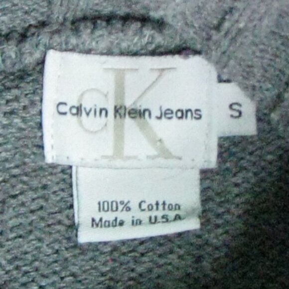 Vintage Calvin Klein Spellout Turtleneck Sweater - Picture 5 of 5